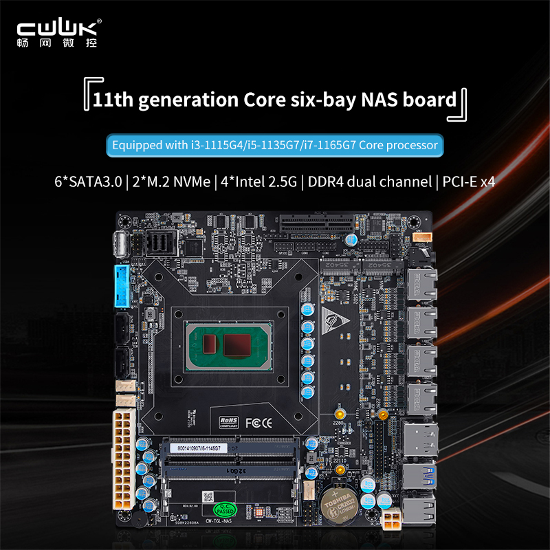 CWWK 11th generation Core i3-1115G4/i5-1135G7/i7-1165G7 six