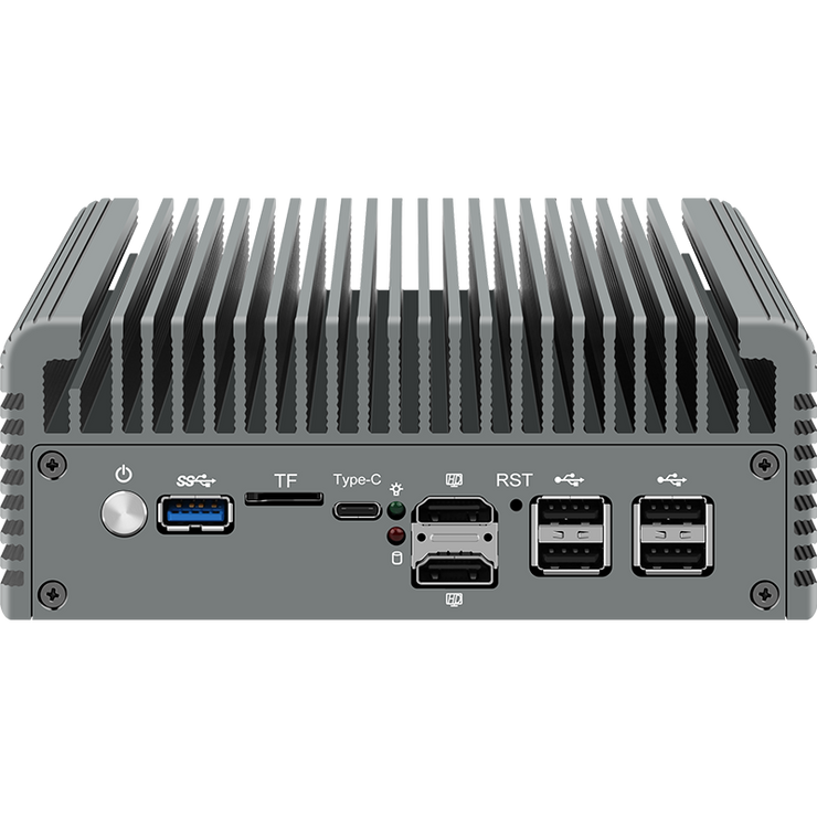 6 LAN Firewall Appliance 2.5G Router 12th Gen Intel i3-N305/N100 DDR5 2*NVMe 2*SATA3.0 Fanless Mini PC ESXi Proxmox Host