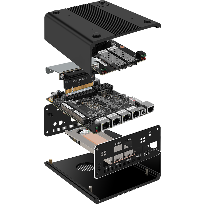 13th Gen Intel Soft Router 2*10G SFP 4x i226-V i5 1335U 8x 2.5G LAN 2 ...
