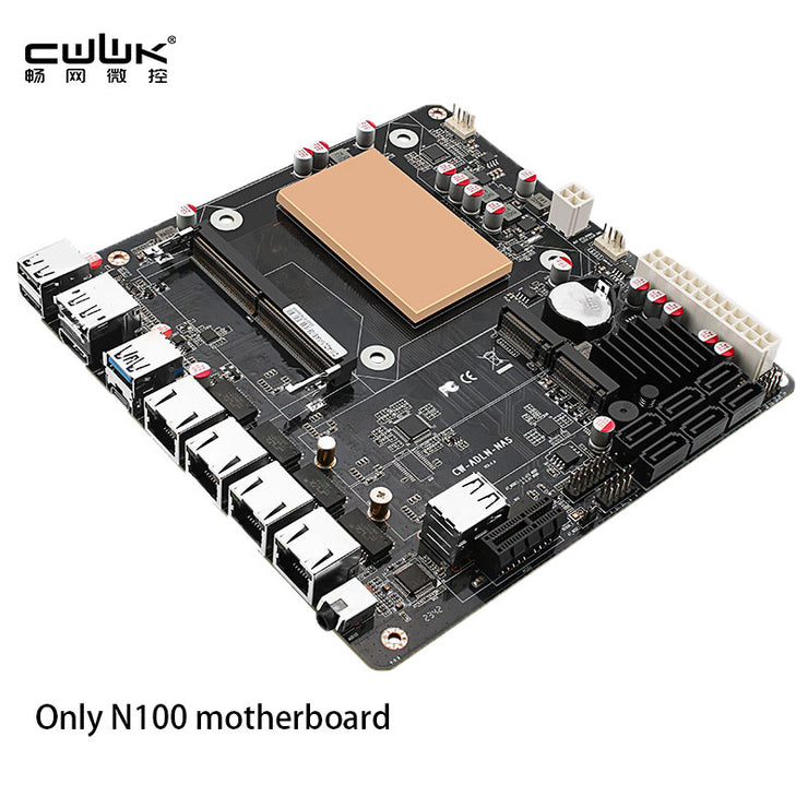 CWWK N100/i3-N305 six-bay NAS monster board/4x 2.5G/6x SATA3.0/2x M.2 NVMe/115X radiator ITX board type motherboard