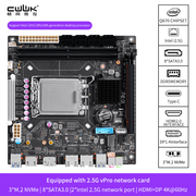 CWWK Q670 8-bay NAS motherboard is suitable for Intel 12/13/14 generation CPU |3x M.2 NVMe|8x SATA3.0|2x Intel 2.5G network port|HDMI+DP 4K@60Hz vPro enterprise-class commercial NAS