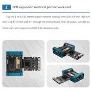 CWWK Magic Computer N200/i3-N305 small host PCIe x8 slot 4NVme supports expansion of 2x10G network card DIY players’ new favorite 3D printing