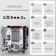 Q670-8Bay NAS Mini ITX Motherboard Upgraded Version,LGA1700 Supports intell12-14 Gen Processors,DDR5,Dual 4k Displays,5X USB3/2,8 SATA3.0 Ports, I226LM 2.5G with vPro (Q670+2xSFF-8643)