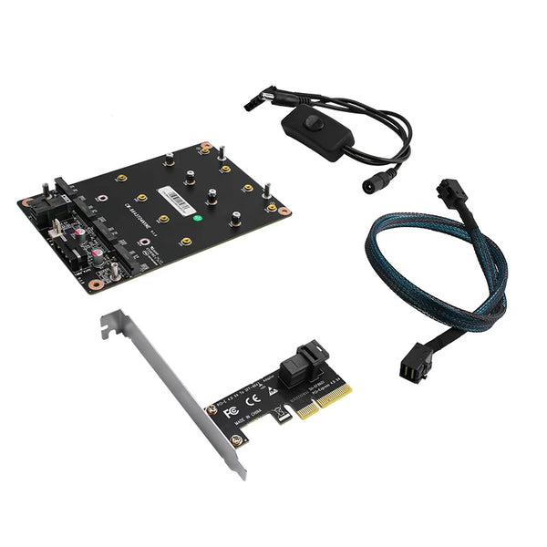 Pcie To 8643 To 4*M.2 NVMe Expansion